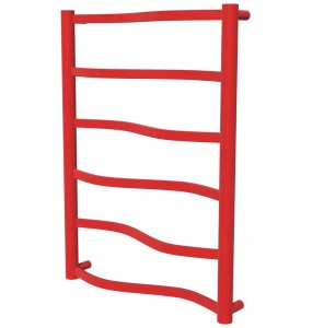 Червона сушарка для рушників Lagoon 6 RAL3020 драбинка 650x482, red