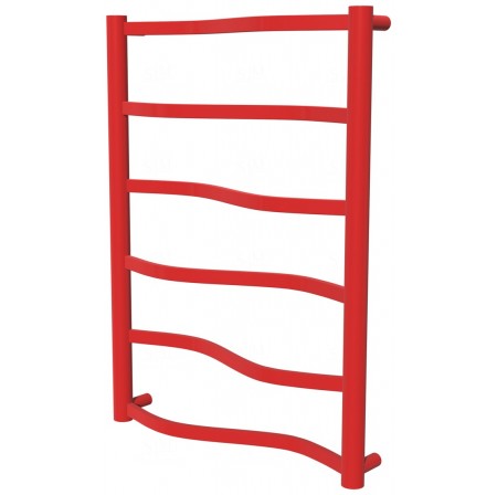 Червона сушарка для рушників Lagoon 6 RAL3020 драбинка 650x482, red