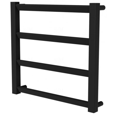 Сушарка для рушників Slide 4 чорна RAL9005 драбинка 450x480, black