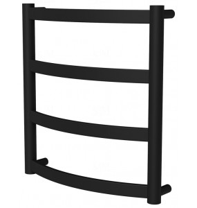 Рушникосушка Maxima 4 чорна RAL9005 драбинка 450x432, black