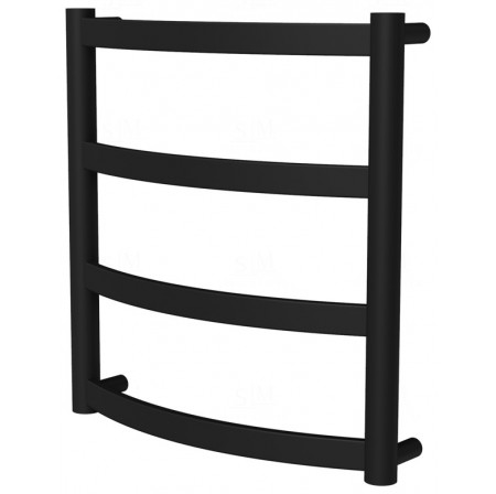 Рушникосушка Maxima 4 чорна RAL9005 драбинка 450x432, black