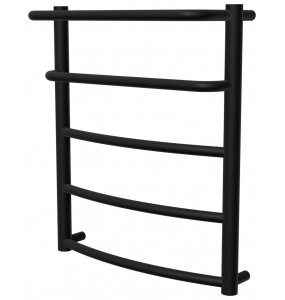 Сушарка для рушників Grosse 5 чорна RAL9005 драбинка 550x482, black
