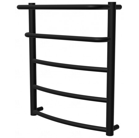 Сушарка для рушників Grosse 5 чорна RAL9005 драбинка 550x482, black