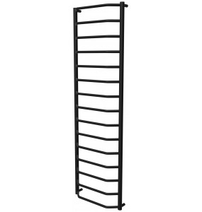 Рушникосушка Standart 15 чорна RAL9005 драбинка 1550x482, black
