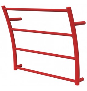 Червона рушникосушка Wave 4 RAL3020 драбинка 440x525, red