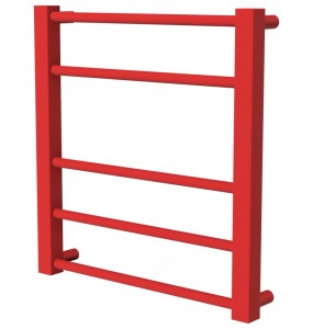 Червона сушка для рушників Sonnet 5 RAL3020 драбинка 450x430, red