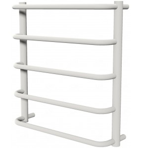Біла рушникосушка Modern 5 RAL9016 драбинка 550x532, white