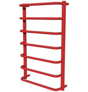 Рушникосушилка Modern 7 червона RAL3020 драбинка 750x482, red