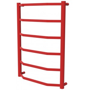 Рушникосушилка Luxe 6 червона RAL3020 драбинка 650x482, red