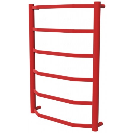 Рушникосушилка Luxe 6 червона RAL3020 драбинка 650x482, red