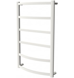 Біла рушникосушка Elite 6 RAL9016 драбинка 650x432, white
