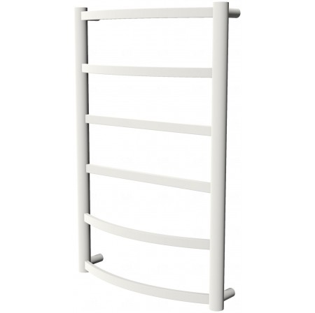 Біла рушникосушка Elite 6 RAL9016 драбинка 650x432, white