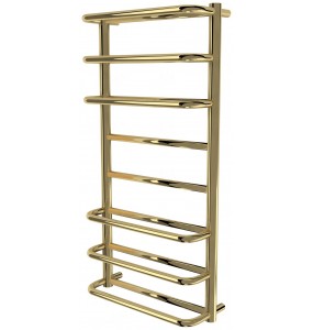 Золота рушникосушка Comfort 8 драбинка 850x432, gold