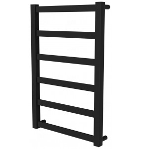 Чорна рушникосушка Extra 6 RAL9005 драбинка 650x430, black