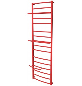 Червона рушникосушка Safo 16 RAL3020 драбинка 1500x482, red