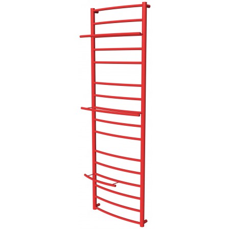 Червона рушникосушка Safo 16 RAL3020 драбинка 1500x482, red