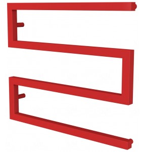 Сушарка для рушників Ultra 3 червона RAL3020 змійка 530x600, red
