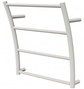 Біла сушарка для рушників Wave 4 RAL9016 драбинка 440x425, white