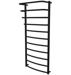 Чорна рушникосушка Grosse 11 RAL9005 драбинка 1150x532, black