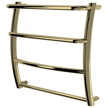 Золота рушникосушка Breeze 4 драбинка 450x482, gold