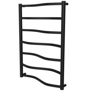 Чорна рушникосушка Lagoon 7 RAL9005 драбинка 750x532, black