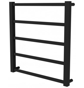 Рушникосушка Quatro 5 чорна RAL9005 драбинка 550x530, black