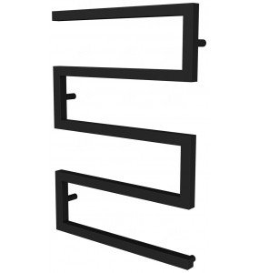 Рушникосушилка Ultra 4 чорна RAL9005 змійка 730x500, black