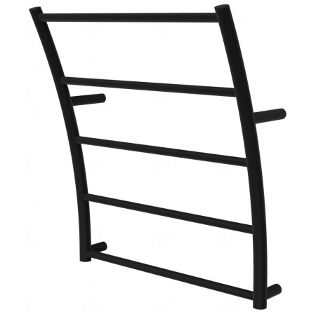 Чорна рушникосушилка Wave 5 RAL9005 драбинка 540x475, black