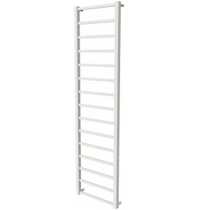 Біла рушникосушка Quatro 15 RAL9016 драбинка 1550x430, white