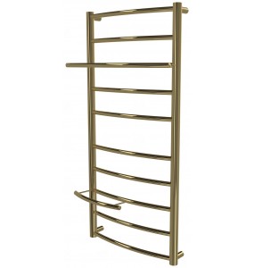 Золота рушникосушилка Safo 10 драбинка 900x432, gold