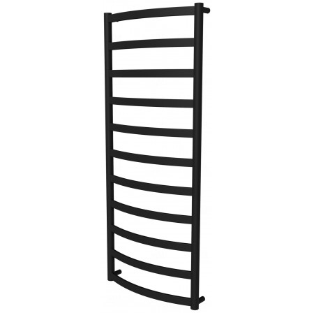 Чорна сушарка для рушників Maxima 11 RAL9005 драбинка 1150x482, black