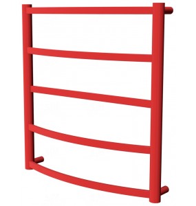 Червона рушникосушка Elite 5 RAL3020 драбинка 550x532, red