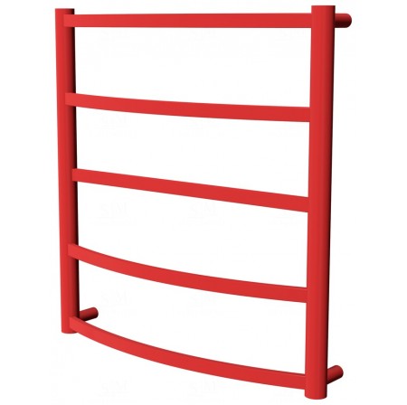Червона рушникосушка Elite 5 RAL3020 драбинка 550x532, red