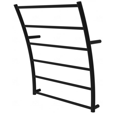Рушникосушилка Wave 6 чорна RAL9005 драбинка 640x525, black