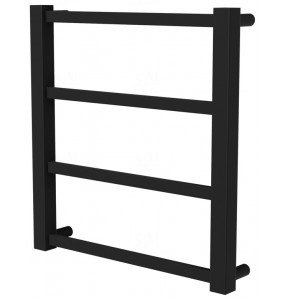 Чорна рушникосушка Quatro 4 RAL9005 драбинка 450x430, black