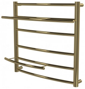 Золота рушникосушка Safo 6 драбинка 500x532, gold