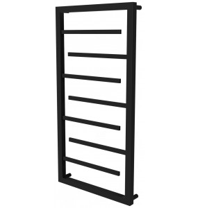 Чорна сушка для рушників Prestige 7 RAL9005 драбинка 850x480, black
