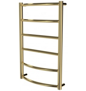 Золота рушникосушка Classic 6 драбинка 650x432, gold