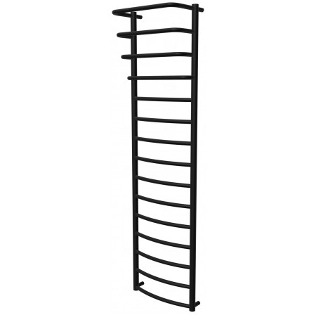 Чорна рушникосушка Grosse 15 RAL9005 драбинка 1550x432, black