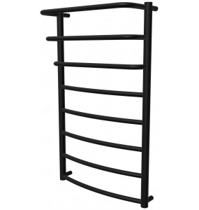 Рушникосушка Grosse 8 чорна RAL9005 драбинка 850x532, black