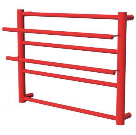 Червона рушникосушилка Elegant 4 RAL3020 драбинка 450x532, red