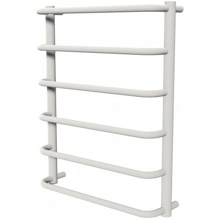 Біла рушникосушка Modern 6 RAL9016 драбинка 650x532, white