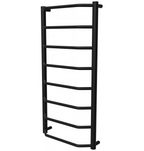 Чорна сушарка для рушників Standart 8 RAL9005 драбинка 850x432, black