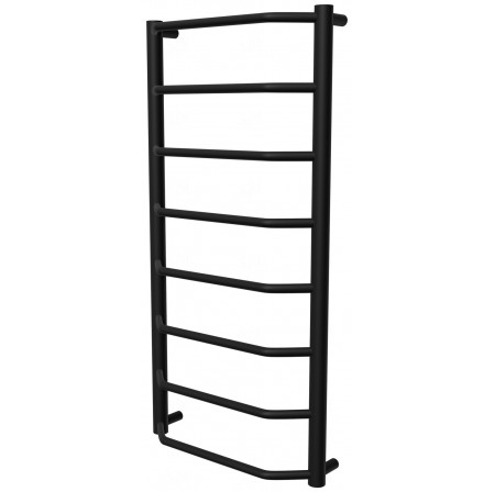 Чорна сушарка для рушників Standart 8 RAL9005 драбинка 850x432, black