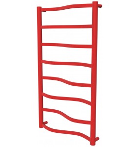 Сушарка для рушників Lagoon 8 червона RAL3020 драбинка 850x482, red