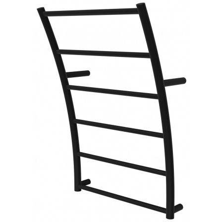 Рушникосушка Wave 6 чорна RAL9005 драбинка 640x425, black