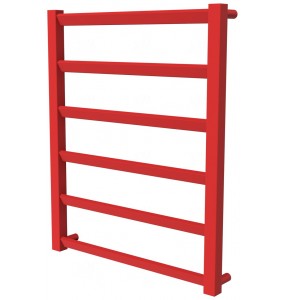 Червона сушарка для рушників Slide 6 RAL3020 драбинка 650x530, red