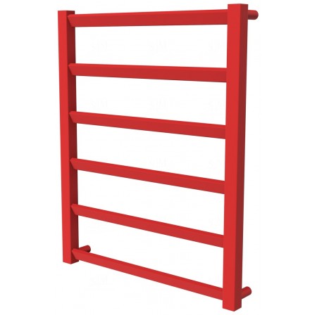 Червона сушарка для рушників Slide 6 RAL3020 драбинка 650x530, red