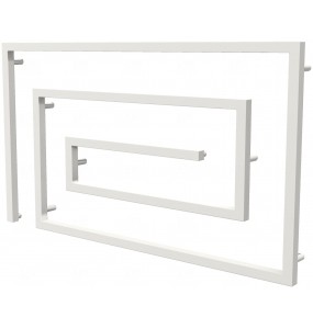Сушарка для рушників Cyclone 10 біла RAL9016 змійка 670x1200, white
