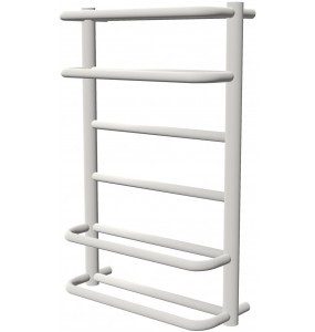 Біла рушникосушка Comfort 6 RAL9016 драбинка 650x432, white
